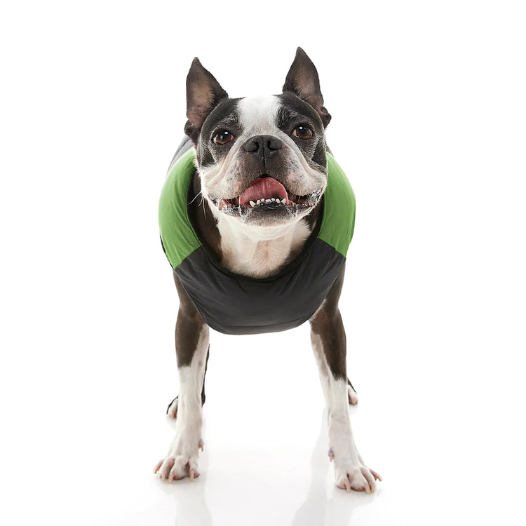 Green & Black Padded Back Clip Vest