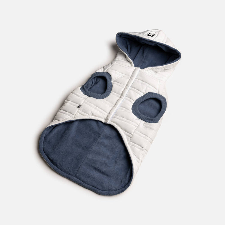 White Quilted Puffer Coat