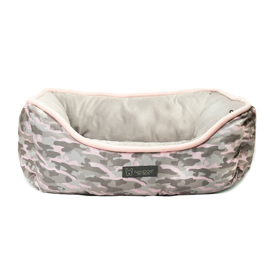 Pink Camo Reversible Dog Bed