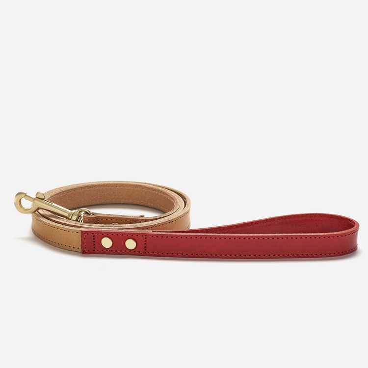 Red Leather Rocco Lead