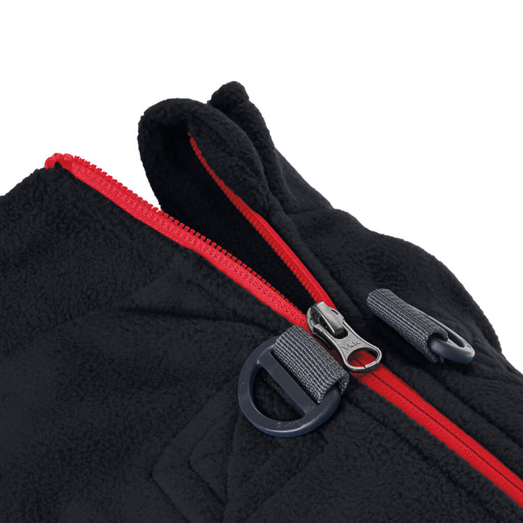 Black Zip & Clip Fleece