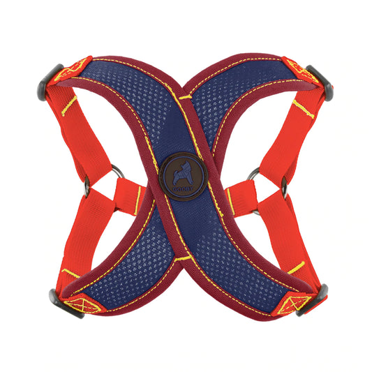 Comfort X Step-In Harness - Navy/Red