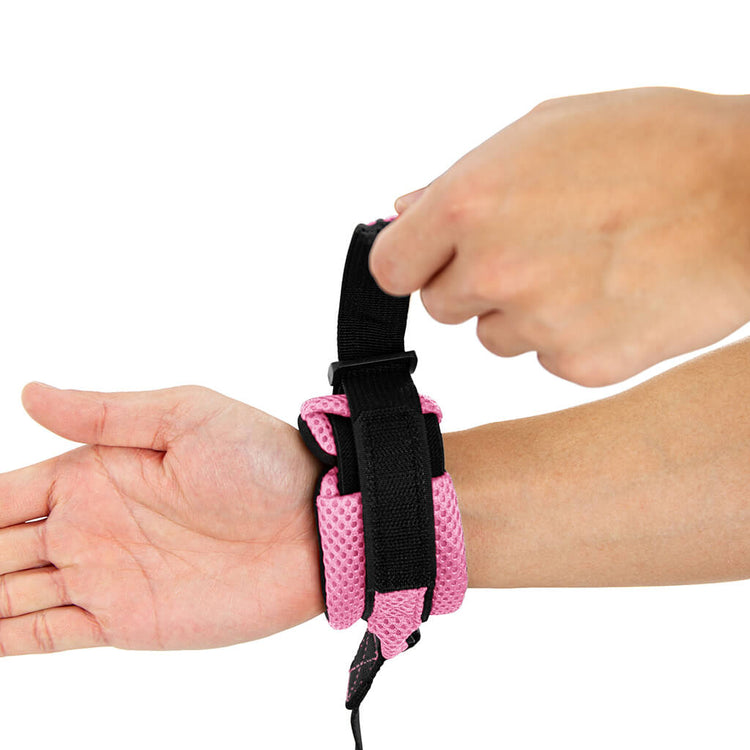 Pink Mesh Handsfree Wristband Lead