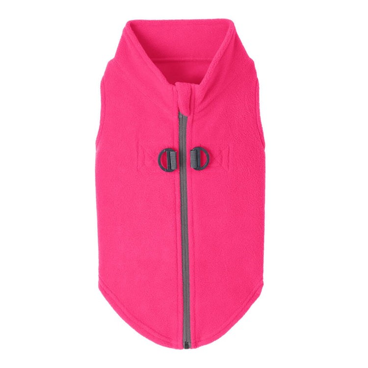 Pink Zip & Clip Fleece