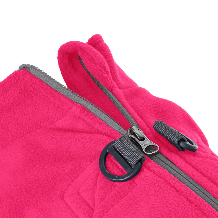 Pink Zip & Clip Fleece