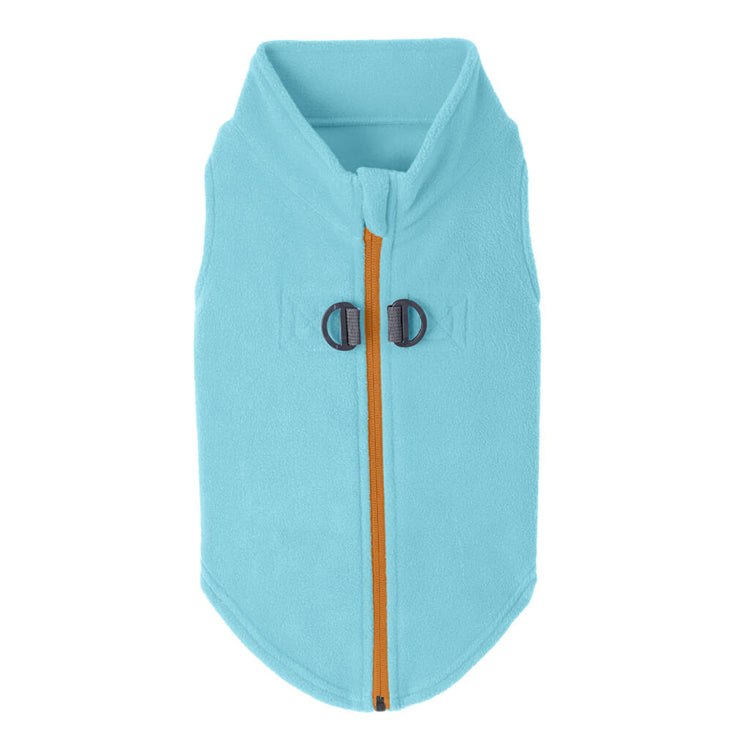 Turquoise Zip & Clip Fleece