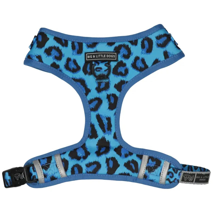 Blue Leopard Dog Harness