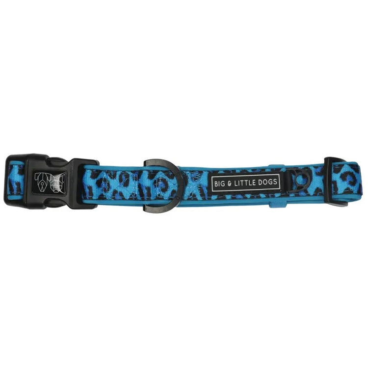 Blue Leopard Dog Collar