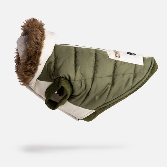 Khaki Quilted Puffer