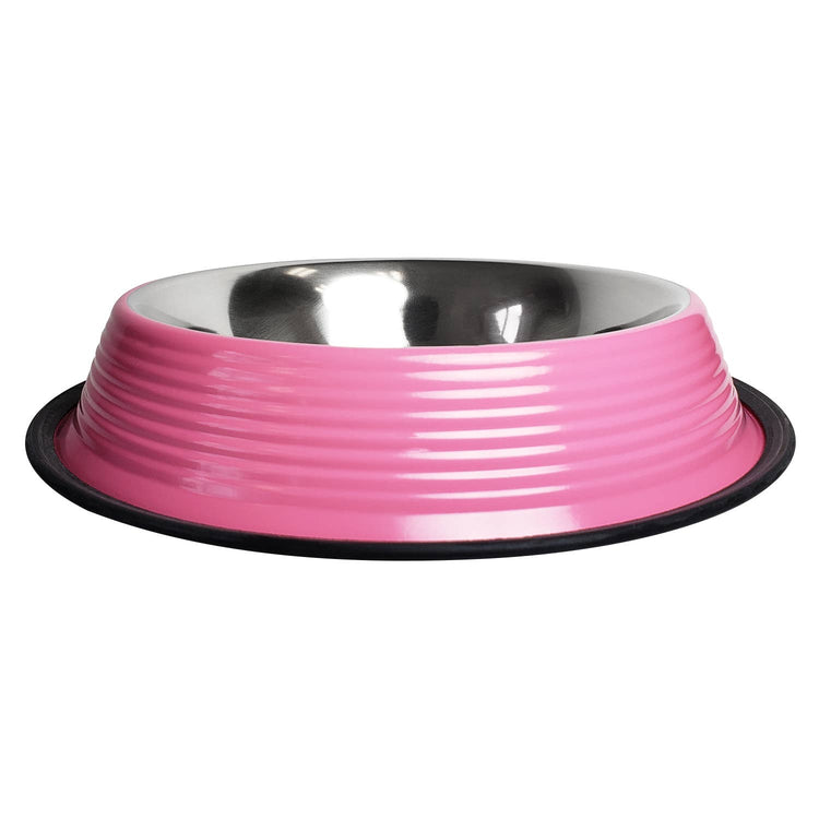 Hot Pink Ribbed Bowl