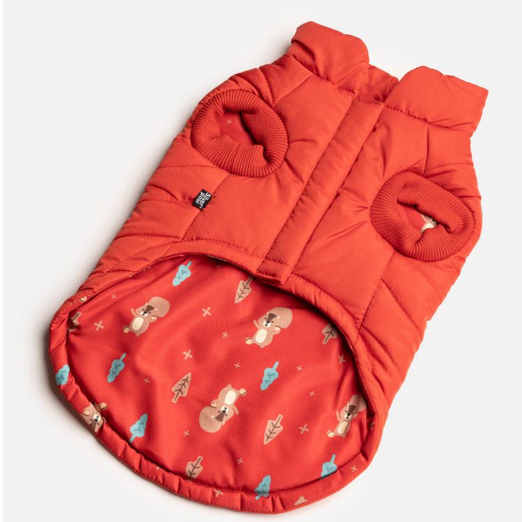 Red Woody Puffer Jacket